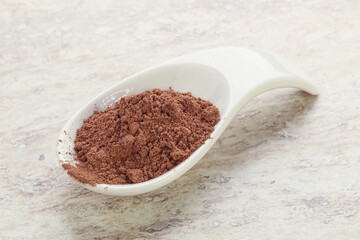 Natural organic cocoa powder for culinary