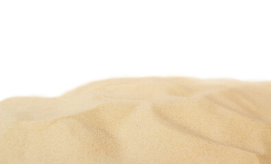 Fototapeta na wymiar sand dune isolated on white background
