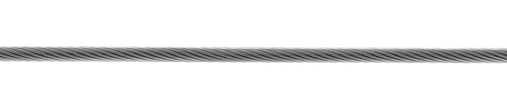 steel cable isolated