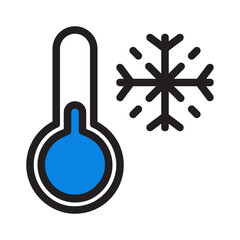 Cold , Winter filled outline icon.