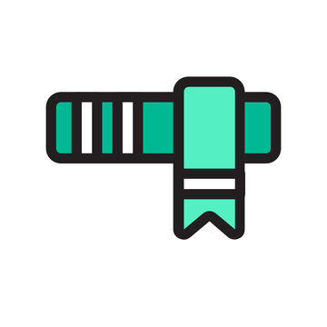 recommend clip art: Scarf , Winter filled outline icon.