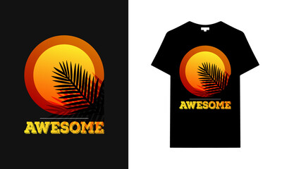 Miami California Hawaii t-shirt design | Summer san Diego California beach sunset retro Black t-shirt design | California Surf Session T-shirt Design. Sunset With Palm Trees In Retro Grunge Style.