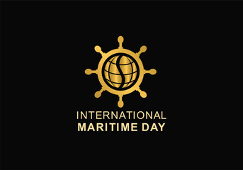 symbol icon international maritime day logo design inspiration.