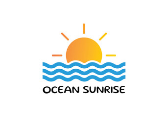 symbol ocean and sea logo design inspiration.