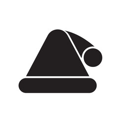 Santa hat , Winter solid icon.