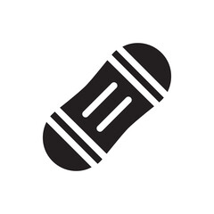 Snowboard , Winter solid icon.