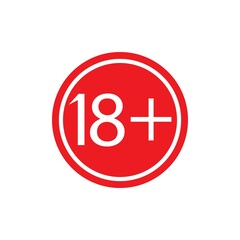 Fototapeta premium 18+ icon template vector