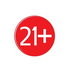 21+ icon template vector