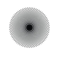 Circle design element isolated on a white background