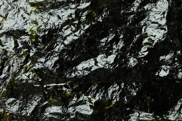 Concept of Japanese food, seaweed nori texture background