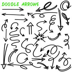 arrow direction doodle collection