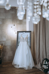 wedding dress on a mannequin