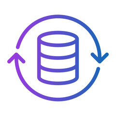 synchronization gradient icon