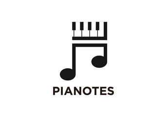 Piano Music Composer Logo Design inspiration