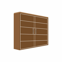 Wardrobe vector icon background logo template