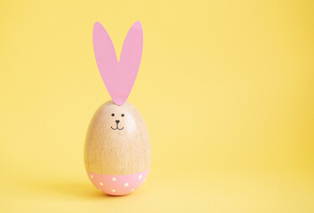 easter bunny with eggs