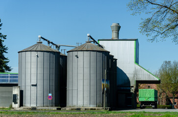 A grain elevator is an agrarian facility complex designed to stockpile or store grain