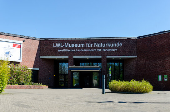 Munster, Germany - April 18, 2022: LWL-Museum of Natural History and Planetarium