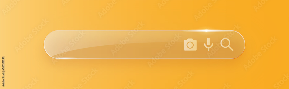 Canvas Prints search bar. search internet box, website ui bars with shadows and blank online search engine with ve