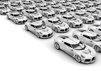 3D render image representing a pattern made by luxury sport car