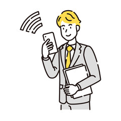 人物イラスト　線画