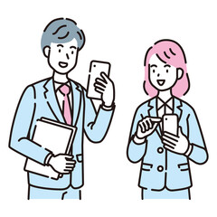 人物イラスト　線画