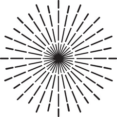 Obraz premium Retro sunburst