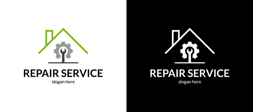 Stylish repair service logo