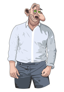 homme rustre en chemise