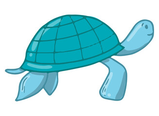 hand drawn turtle doodle, clipart for nursery prints, cards, posters, kids apparel, stickers, sublimation, etc. Sea life art. EPS 10