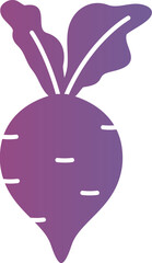 Beetroot gradient icon