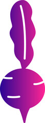 Beetroot gradient icon