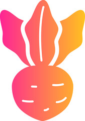Beetroot gradient icon