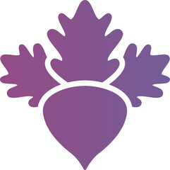 Beetroot gradient icon