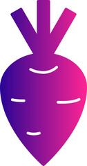 Beetroot gradient icon