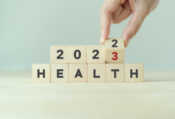 Health management and trend concept in 2023. Medical healthcare business and personal healthcare....