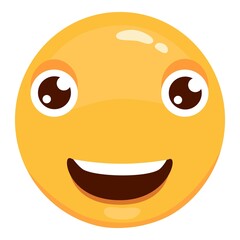 Cute modern Emoji. Joyful, sad and love emoticons. Yellow emotional faces. symbol for your design