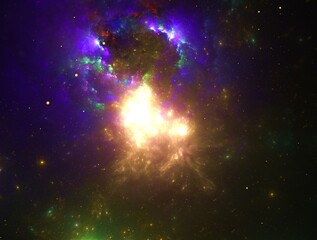 Imaginatory fractal abstract background Image