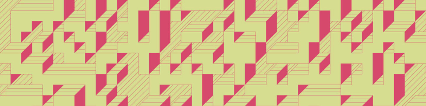 Implementation of Edward Zajec&rsquo;s &ldquo;Il Cubo&rdquo; from 1971. Essentially a Truchet tile set of 8 tiles and rules for placement art illustration