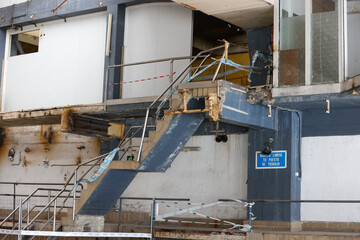 abandoned and destroyed old building