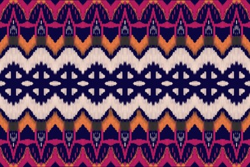 Fabric Art Pattern Ikat Design background local tribe ethnic group costume abstract