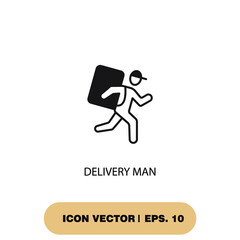 delivery man icons  symbol vector elements for infographic web
