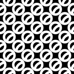 Stylized circles pattern. Circular figures seamless ornament. Geometric motif. Rounds background. Circle shapes ornate. Ethnic image. Digital paper, textile print, web design, abstract vector