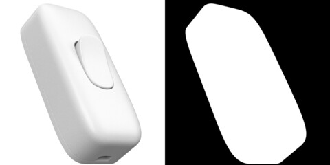 3D rendering illustration of a inline switch