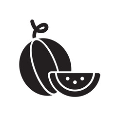 Watermelon , Summer solid icon.