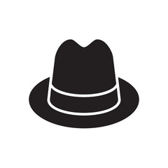 Hat , Summer solid icon.