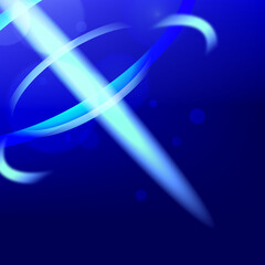 Blue light beam background with Swirl effect