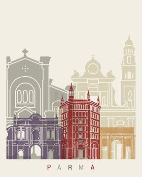 Parma skyline poster