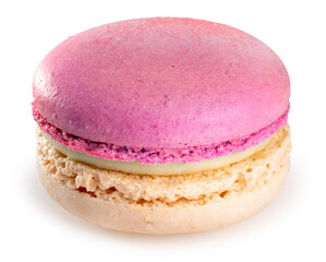  Macaron Isolated on White background, Colourful Macaron isolated on white With clipping path.