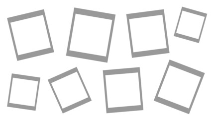 Collage. Picture frame for photos. Vector illustration